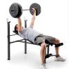 CB-20111 Standard Adjustable Weight Bench with 80 lbs Weight Set