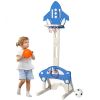 Kids Fitness Playing Game 3-in-1 Adjustable Basketball Hoop Sets