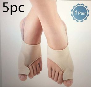 Corrective Socks Toe Valgus Toe Separator Superior Bunion Pain Relief (size: New M 5pairs)