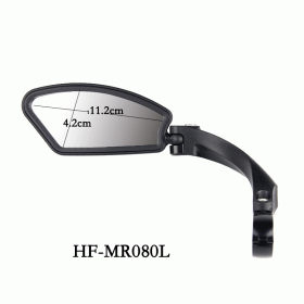 Foldable rearview mirror for bicycle (style: MR080L)