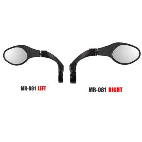 Foldable rearview mirror for bicycle (style: MR081 pair)