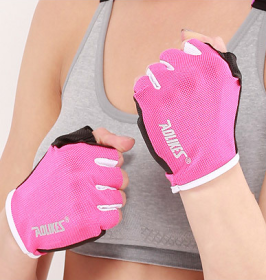 Workout Power Gloves (Color: Pink, size: S)