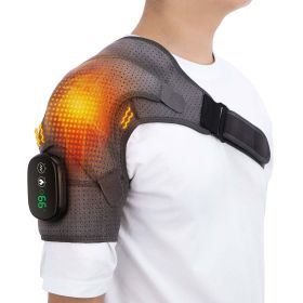 3-speed Vibration Electric Massage Shoulder Pad (Electrical outlet: USB, Color: Grey)