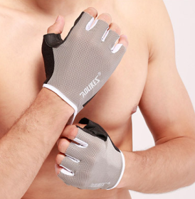 Workout Power Gloves (Color: GRAY, size: L)