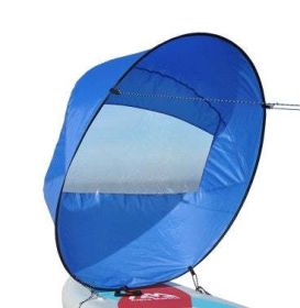 Folding Kayak Sail Wind Paddle Sailing Popup Paddle Board Durable Canoe Sail Rowing Downwind Boat (Color: Blue, style: 1)