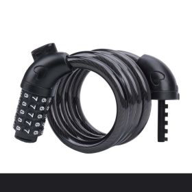 Anti-theft lock for bicycle code lock (Color: Black, size: 1.2m)