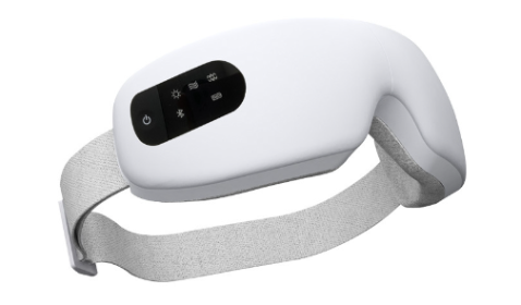 Eye Massager Rechargeable Steam Hot Compress Eye Mask For Travel And Sleeping (Electrical outlet: USB, Color: White)