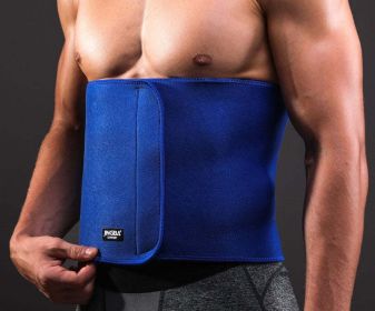 Sports Fitness Waist Belt Men Shapewear (Color: Blue, size: Onesize)