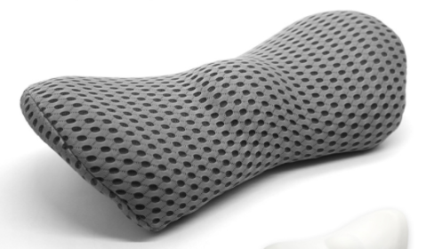 Lumbar Support Pillow For Side Sleepers Pregnancy Relieve Hip Coccyx Sciatica Pain Machine Chair Back Cushion Waist Car Seat (Color: Dark grey pillowcase)