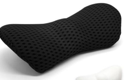 Lumbar Support Pillow For Side Sleepers Pregnancy Relieve Hip Coccyx Sciatica Pain Machine Chair Back Cushion Waist Car Seat (Color: Black Pillowcase)