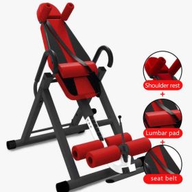 Inversion Machine Small Home Fitness Inversion Device (Color: Extreme red)