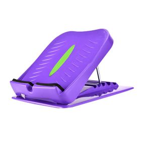 Portable Home Fitness Standing Incline Board Adjustable Indoor Outdoor Achilles Stretching Assemble (Color: Purple)