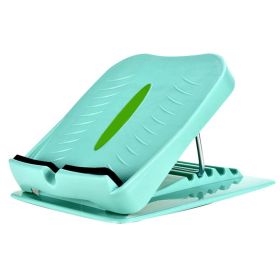 Portable Home Fitness Standing Incline Board Adjustable Indoor Outdoor Achilles Stretching Assemble (Color: Green)