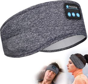 Sleep Headset Bluetooth Headscarf Headband Wireless (Color: Grey A)