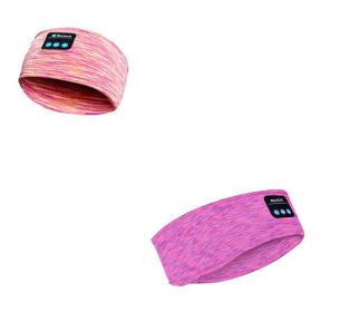 Sleep Headset Bluetooth Headscarf Headband Wireless (Color: Rose red and pink)