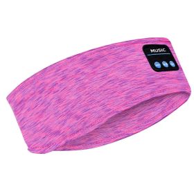 Sleep Headset Bluetooth Headscarf Headband Wireless (Color: Rose red)