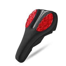 Bicycle Gel Saddle Cover (Color: Red, style: Lycra)