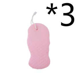 3D Body Rubbing Sponge Fish Scale Pattern Three-dimensional Bath Ball (Color: 3pcs Pink)