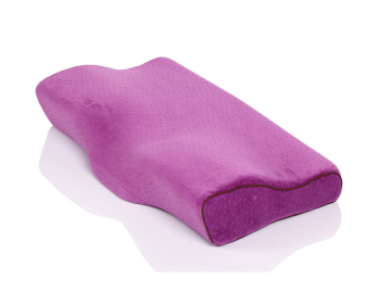 Memory Foam Slow Rebound Space Cervical Spine Sleeping Pillow (Color: Purple case 60x35 1pce)