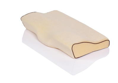 Memory Foam Slow Rebound Space Cervical Spine Sleeping Pillow (Color: Camel case 60x35 2pcs)