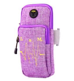 Compatible with Apple; Running Mobile Arm Bag Men And Women Sports Arm Bag IPhone7 Or 8plus Waterproof Mobile Phone Arm With Fitness Wrist Bag (Color: X3008purple, style: Extended version)