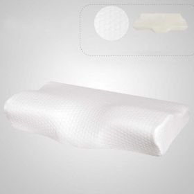 Memory Foam Slow Rebound Space Cervical Spine Sleeping Pillow (Color: White50x30x11cm)