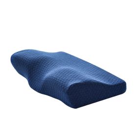 Memory Foam Slow Rebound Space Cervical Spine Sleeping Pillow (Color: 60x35cm Blue)