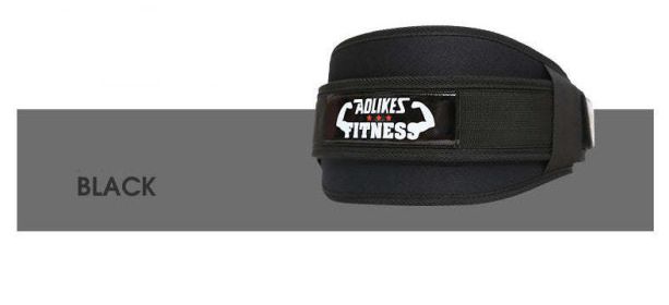 Fitness weightlifting waistband (Color: Black, size: XL)