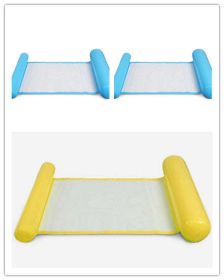 New Water Lounge Chair Inflatable Hammock Summer Inflatable Floating Row (Color: Mix color set16)