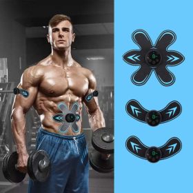 Muscle stickers home fitness equipment (Color: Three in one blue)