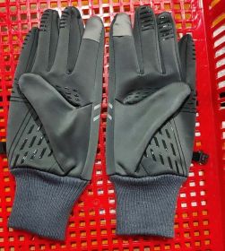 Men's Sports Touch Screen Windproof Warm Gloves (Color: B Grey, size: One size)