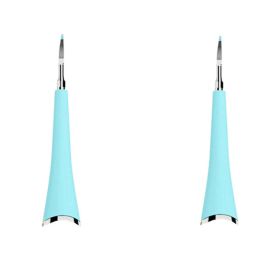 Waterproof Electric Toothbrush Care Tool (Color: Blue Brush head, Quantity: 2pcs)