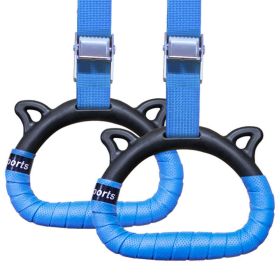 Rings Fitness Home Children Kids Horizontal Bar Indoor - A (Color: Blue, size: 1M)