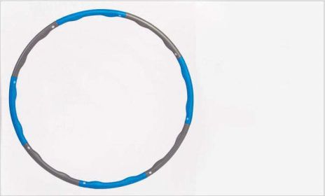 Home Workout Sports Hoop Circle Slimming Massage Hoop Fitness Excercise Gymnastic Yoga Hoop Accessories Bodybuilding Equipment (Color: Blue gray8 knots)