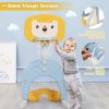 Kids Fitness Playing Game 3-in-1 Adjustable Basketball Hoop Sets