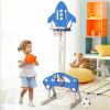 Kids Fitness Playing Game 3-in-1 Adjustable Basketball Hoop Sets